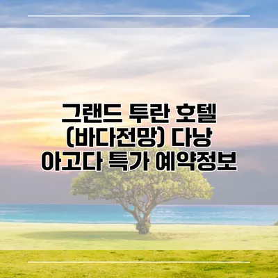 그랜드 투란 호텔 (바다전망) 다낭 아고다 특가 예약정보