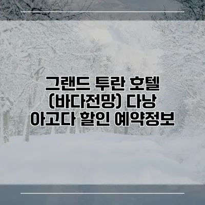 그랜드 투란 호텔 (바다전망) 다낭 아고다 할인 예약정보