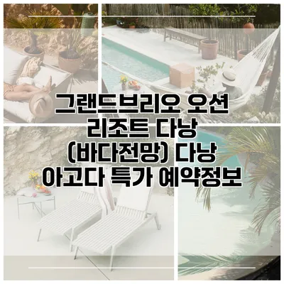 그랜드브리오 오션 리조트 다낭 (바다전망) 다낭 아고다 특가 예약정보