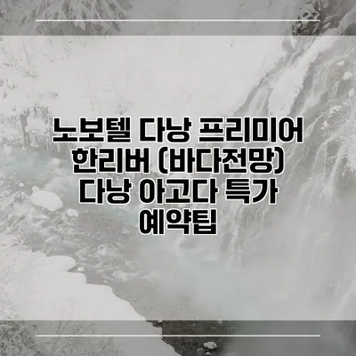 노보텔 다낭 프리미어 한리버 (바다전망) 다낭 아고다 특가 예약팁