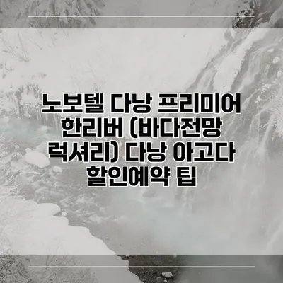 노보텔 다낭 프리미어 한리버 (바다전망 럭셔리) 다낭 아고다 할인예약 팁