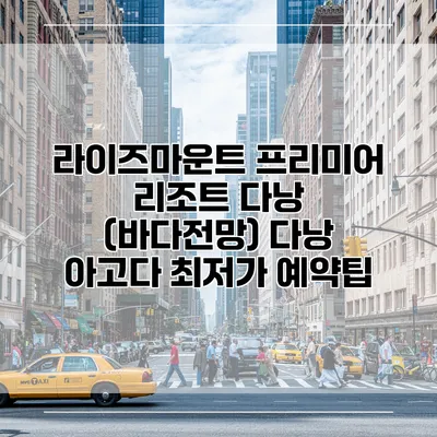 라이즈마운트 프리미어 리조트 다낭 (바다전망) 다낭 아고다 최저가 예약팁