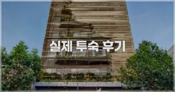 💬 실제 투숙 후기